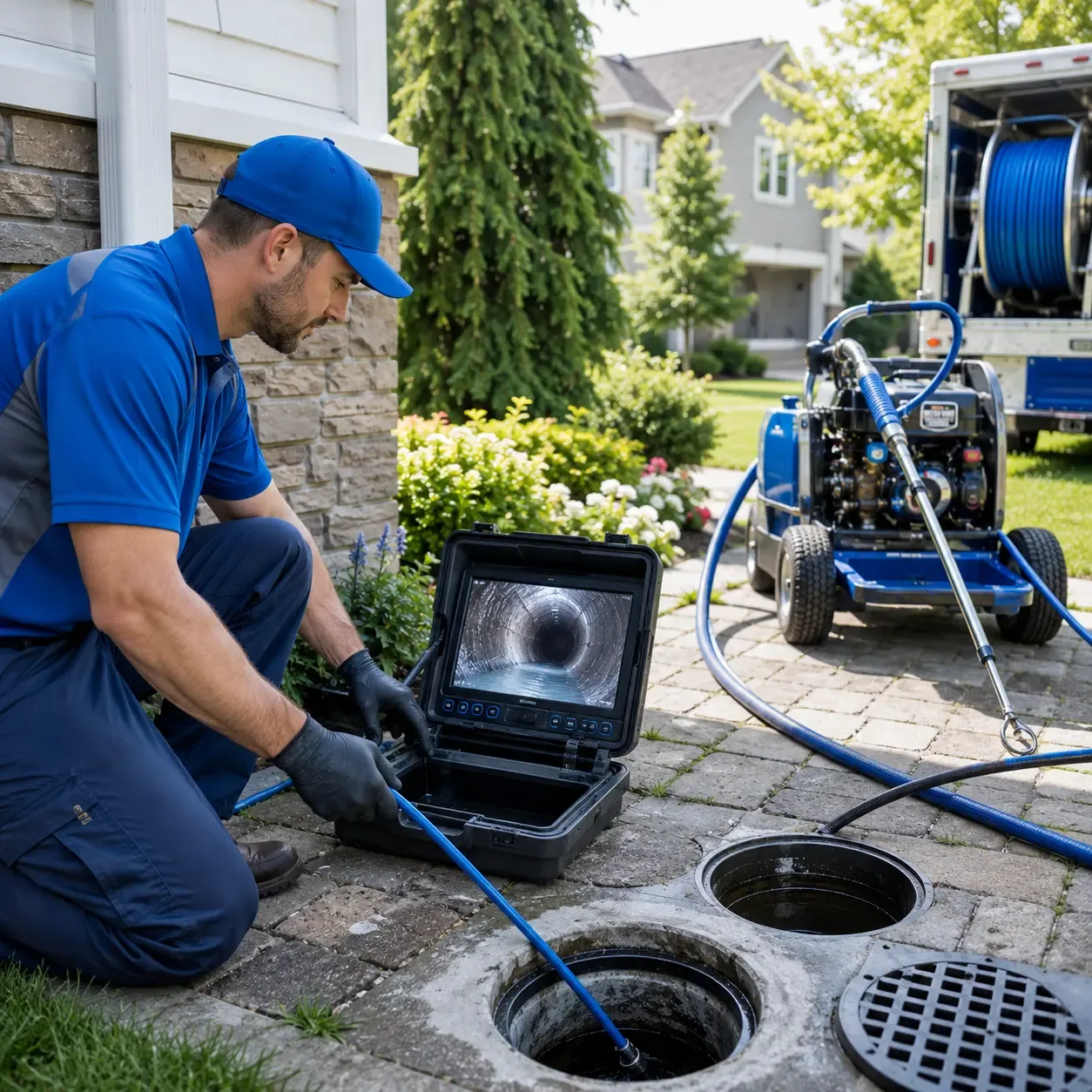 Outdoor drain cleaning professionals serving Union Point, GA
