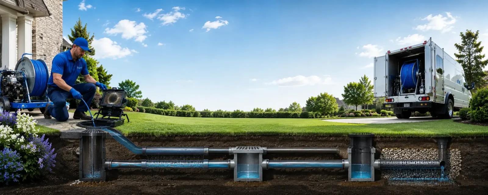 Outdoor drain cleaning information for Union Point, GA